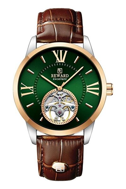 Reward Rd333825M Leather Cord Automatic Men Wrist Watch