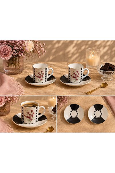 balsa group Balsa Mrk Model 2-Piece Porcelain Coffee Cup 90Cc Hercai Pattern ...
