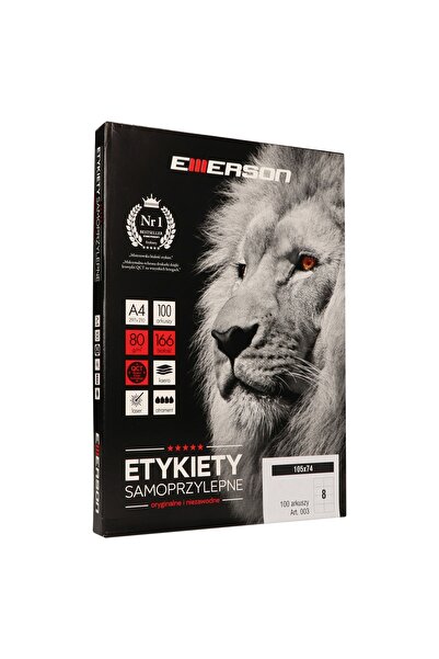 Emerson Etichete autoadezive A4 Nr. 27, dimensiuni 210 x 297 mm, 100 coli x 2...