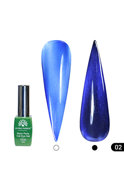 global fashion Oja semipermanenta Cat Eye Neon Party, Efect 3D, 8ml
