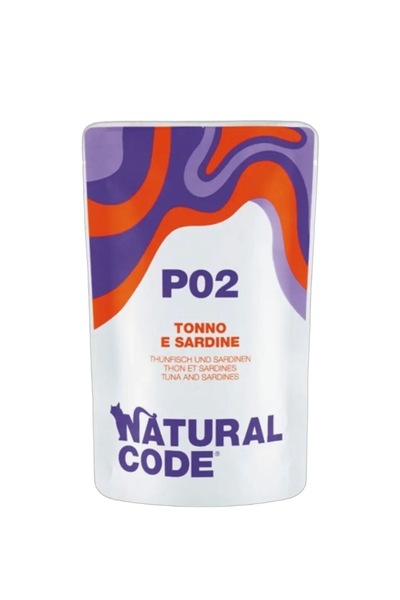 Natural Code ناتشورال كود اكل قطط رطب اظرف تونة وسردين للقطط البالغة 70 جم *2...