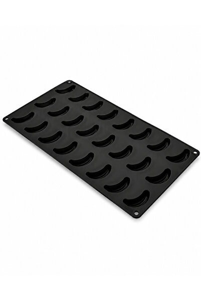 pratikpastacılık Silikon Mini Muz Şekilli Mousse, Pasta, Çikolata ve Tatlı Kalıbı – 24 lü