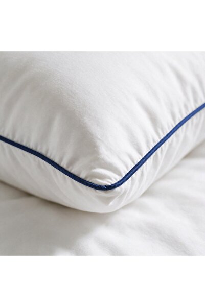 Binna Soft Eco Biyeli Yastık 50x70 cm 600 gr Boncuk Silikon Elyaf Dolgulu - İndigo