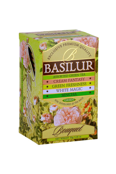 Basilur Ceai verde Bouquet asortat 5sort 25dz