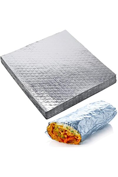 Generic Brand AL FAKHAMA 50 Pack Insulated Foil Sandwich Wrap Sheets Large sh...