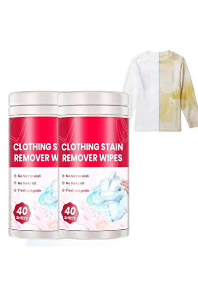 Generic Brand Clothes Stain Removal Wipes, Natural Orange Scent Fabric Cleani...