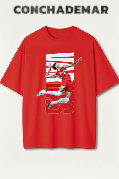 Vordevia Sultans of the Net Printed Premium Oversize Cotton T-Shirt