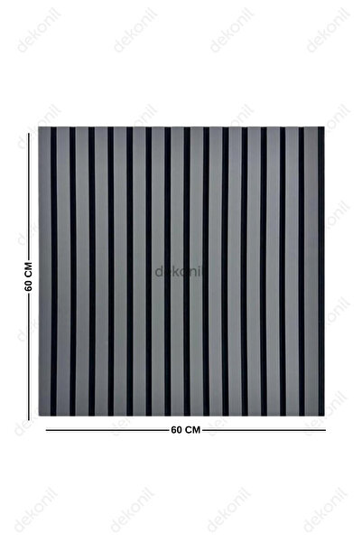 Dekonil Mdf Ahşap Keçeli Akustik Duvar Paneli 60x60 cm - Antrasit