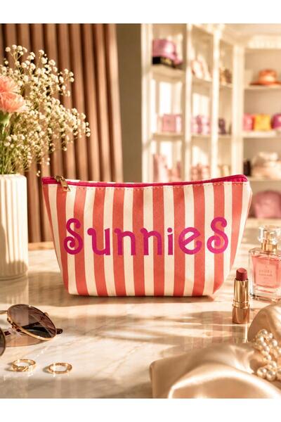 4nio Sunnies Striped Makeup & Cosmetic Bag
