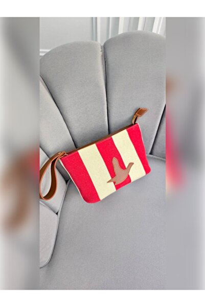Generic Brand Summer Women's Canvas Handbag Striped Stylish Clutch Model