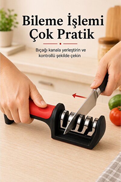 FLY LIFE Bıçak Bileyici Bileme Aparatı 4 Kanallı