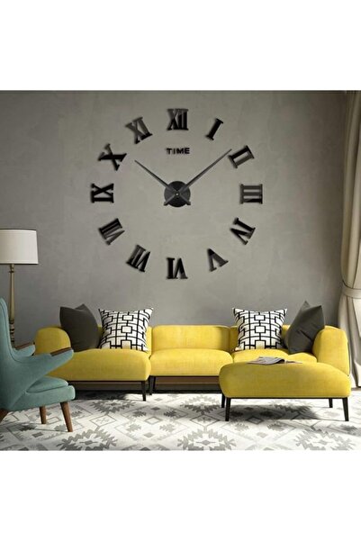 Generic Brand Timelike 3D DIY Wall Clock, 1M Modern Frameless Large 3D DIY Wa...