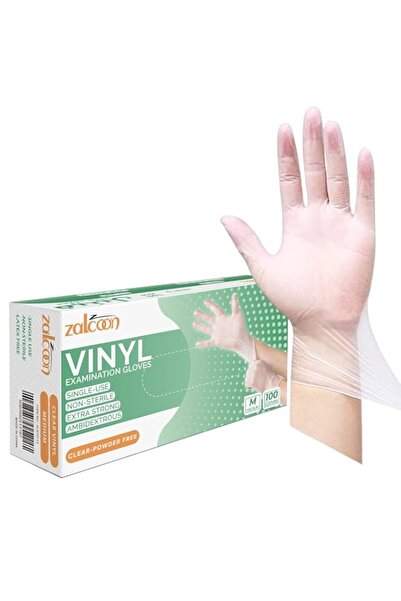 Generic ZALCOON Vinyl Clear disposable Gloves, 4.5g latex free Powder Free Gl...