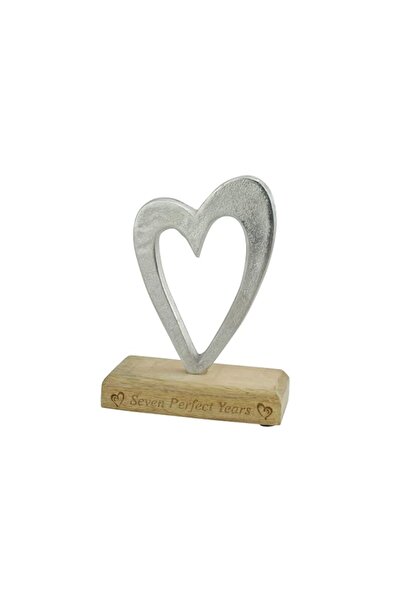 Generic Brand Seven Perfect Years 7th Anniversary Rustic Metal Heart Decorati...