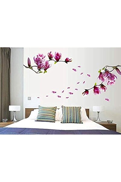 Generic Brand BPA Beautiful Magnolia Flowers Wall Stickers Removable Home Roo...
