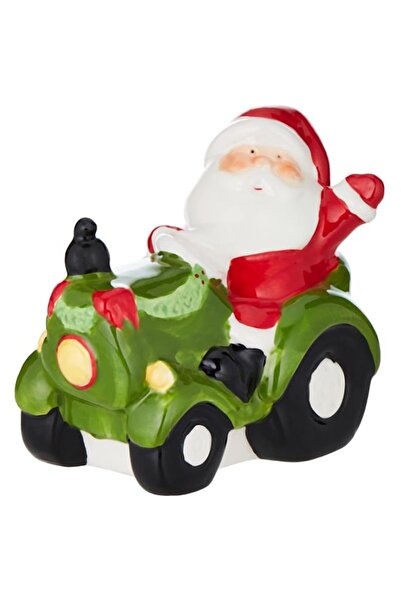 Generic Brand Harmony Xmas Ceramic Christmas Santa On The Tractor Decoration1...