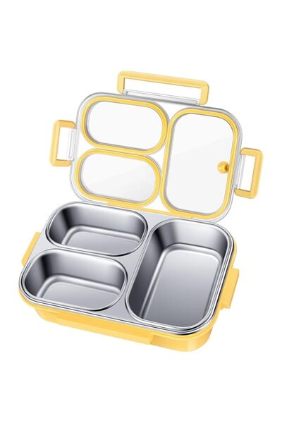 Generic BIGTHREE Stainless Steel Lunch Box for Kids & Adults, Bento Lunch Box...