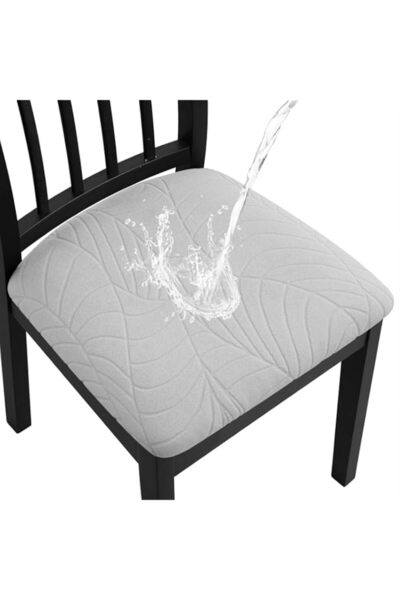 Generic SYOSI Waterproof Stretch Chair Seat Covers 4-Pack, Elastic Kitchen Di...