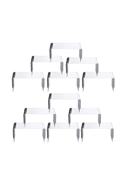Generic Brand Jusalpha 12 Packs Clear Acrylic Display Risers Showcase for Jew...