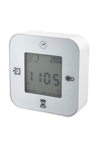 Generic Brand Klockis Clock/thermometer/alarm/timer, White