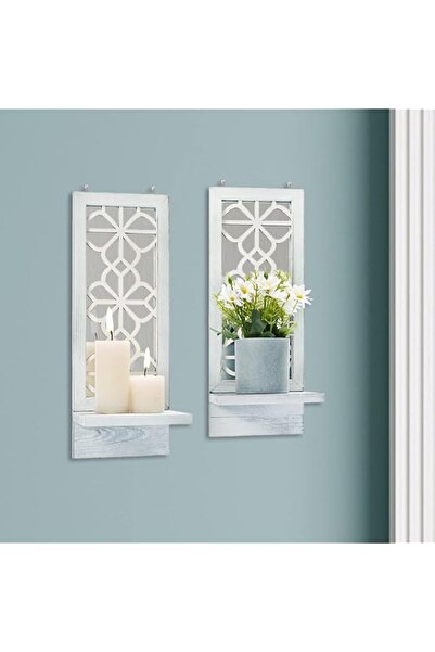 Generic Brand Yorkmills Candle Sconces Wall Decor Set of 2, Wall Candle Holde...