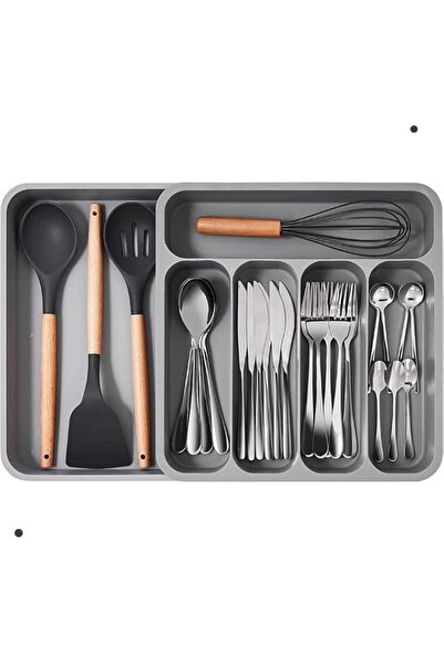 Generic Expandable & Adjustable Kitchen Drawer Organizer, Silverware Storage ...