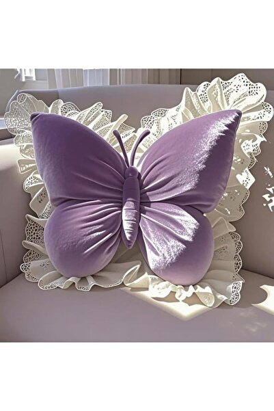 Generic Brand YelaJoy Butterfly Throw Pillow, Butterfly Shaped Decorative Pil...