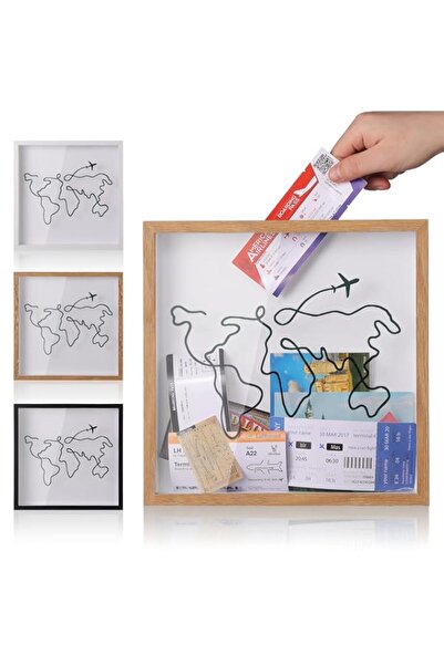 Generic Brand Travel Adventure Archive Shadow Box for Memories,8&12Inch Conce...