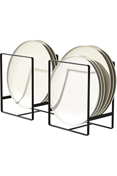 Generic TAME 2PCS Plate Holders Organizer, Metal Dish Storage Organizer, Mult...