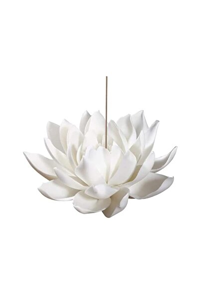 Generic Brand Lotus Incense Holders Burner, 3.9 Inch Ceramic White Lotus Ince...