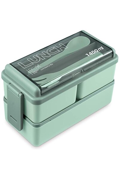 Generic Bento Box Lunch Container for Adults & Kids, 2-Layer Stackable 49 OZ ...