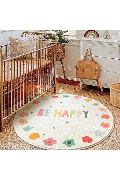 Generic Brand Poowe Round Kids Playroom Rug - Soft Alphabet Nursery Rugs for ...