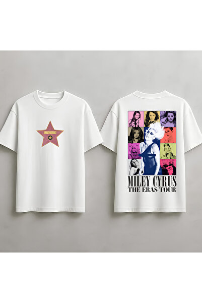 MAGORS Miley Cyrus Printed Unisex Oversize Cut 100% Cotton Crew Neck T-Shirt