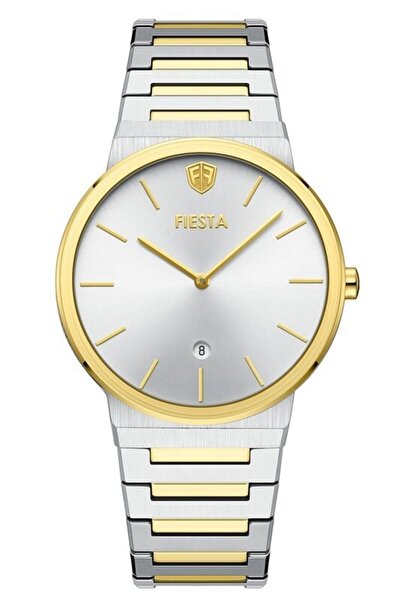 Fiesta F25038M Men's Wristwatch with Steel Strap