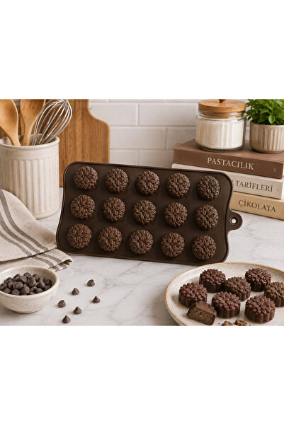 pratikpastacılık Çi̇ Series Patterned Silicone Chocolate Mold/Ceramic-Hobby Mold