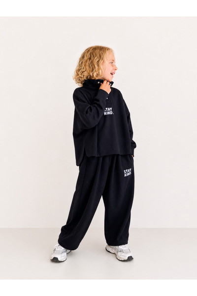 hety Stay Kind Premium Fabric Oversize Kids Tracksuit Set
