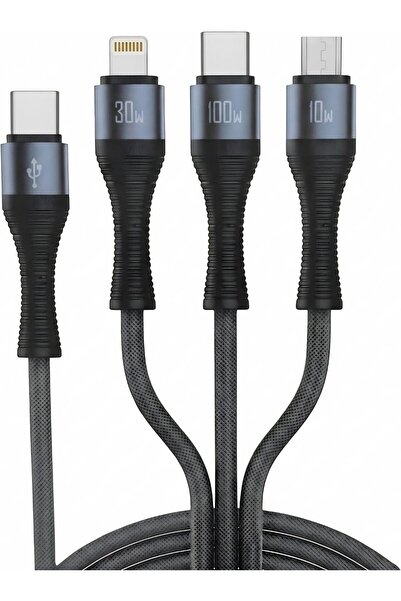 UrbanX URBANNX 3-in-1 Fast Charging Cable,1.2M Multi USB Data Cable with Type...