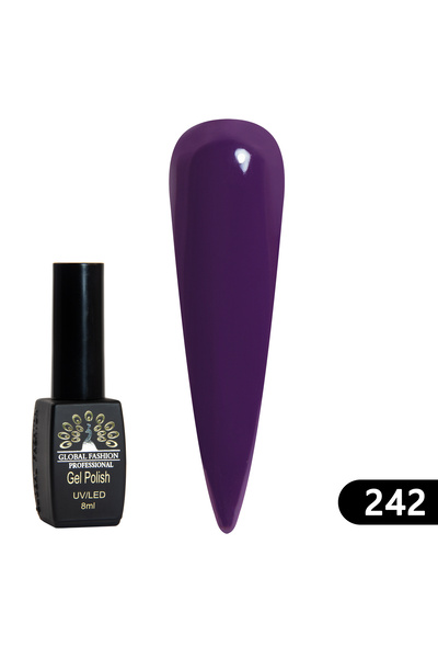 global fashion Set 2 x Oja semipermanenta BLACK ELITE, 8 ml,242