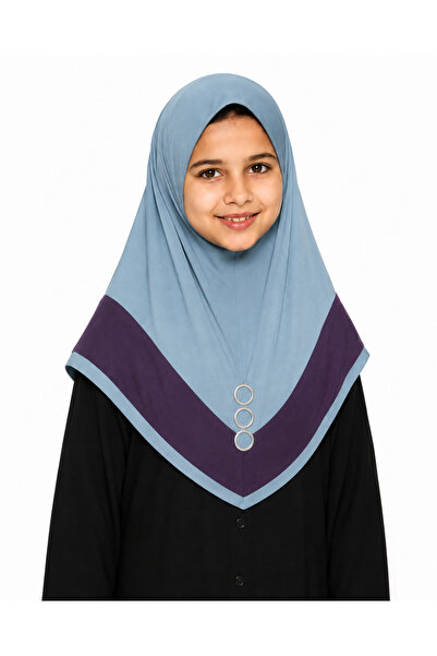 Linda Hijab Modest Islamic Abaya with Layered Hijab Design for Kids – Elegant...