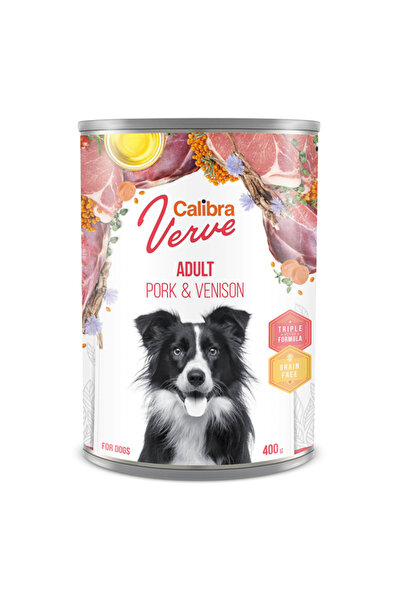 CALİBRA Dog Verve GF Adult Carne de porc și vânat 400 g