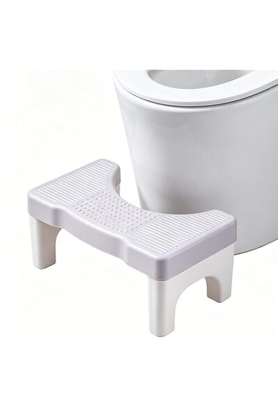 Generic Squatting Stool for Toilet - Portable & Non-Slip Bathroom Poop Stool ...
