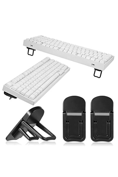 Generic 2PCS Plastic Portable Keyboard Riser, Mini Foldable Laptop Keyboard S...