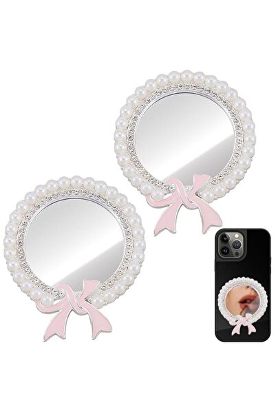 Generic 6cm Round Phone Mirror, Bling Cellphone Case Mirror with Rhinestones ...