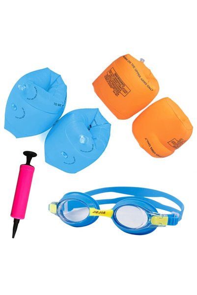 OEM Set de 2 aripioare de înot pentru copii + Husă pentru ochelari de înot + ...