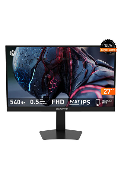 GAMEBOOSTER 27" Gb-27F540Fp 540Hz Fast Ips 0.5Ms Mprt Fhd 2Xhdmı+2Xdp Rgb Piv...