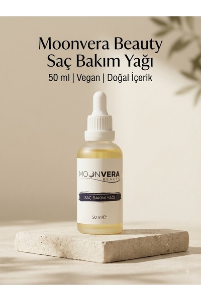 Moonvera Beauty Hint & Argan Yağlı Besleyici ve Parlatıcı Saç Bakım Yağı 50 ml