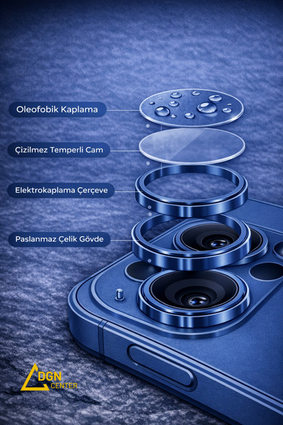 FMK iPhone 13 Compatible Camera Lens Protector