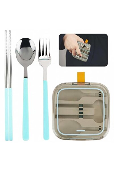 Generic YelaJoy Foldable Travel Cutlery Set, Portable Stainless Steel Camping...