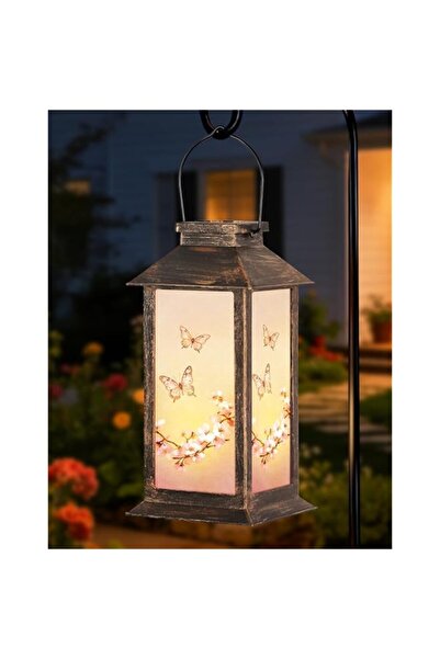 Generic Hanging Solar Lantern Outdoor Waterproof, Solar LED Butterfly Garden ...