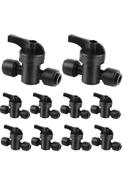 Generic Kalolary 10 Pack Quick Connect Drip Irrigation Valves, 1/4" Drip Irri...